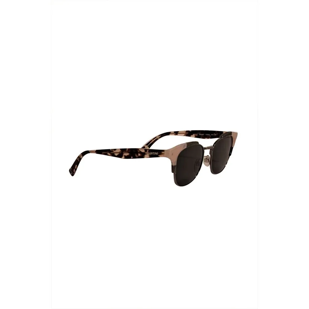 Valentino - Gunmetal Black & Pink Frames w/ Tortoise Leg Sunglasses